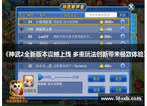 《神武2全新版本震撼上线 多重玩法创新带来极致体验》 《神武2全新版本震撼上线 多重玩法创新带来极致体验》